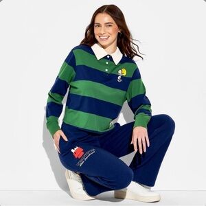 Women’s peanuts snoopy stripped shirt size S